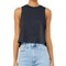BELLA + CANVA Women's Racerback Crop Tank, Lightweight Sleeveless T-Shirt for Crafting